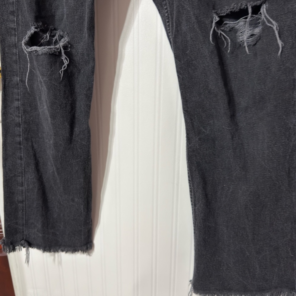 Aviator Nation Black Jeans with Brown Stitching and Multi-Color Patch - Picture 5 of 8